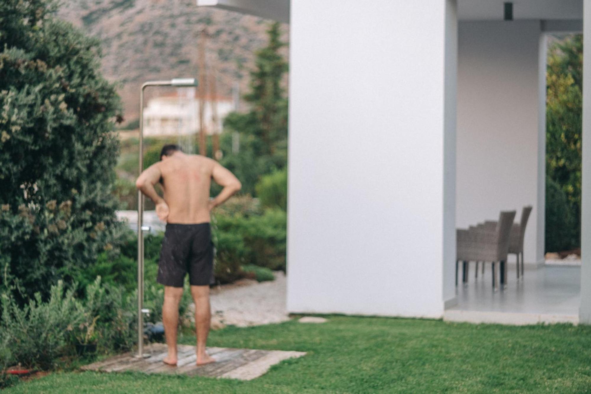 Helios A Modern Large Villa With Private Pool Set In A Quiet Location Stavros  Luaran gambar