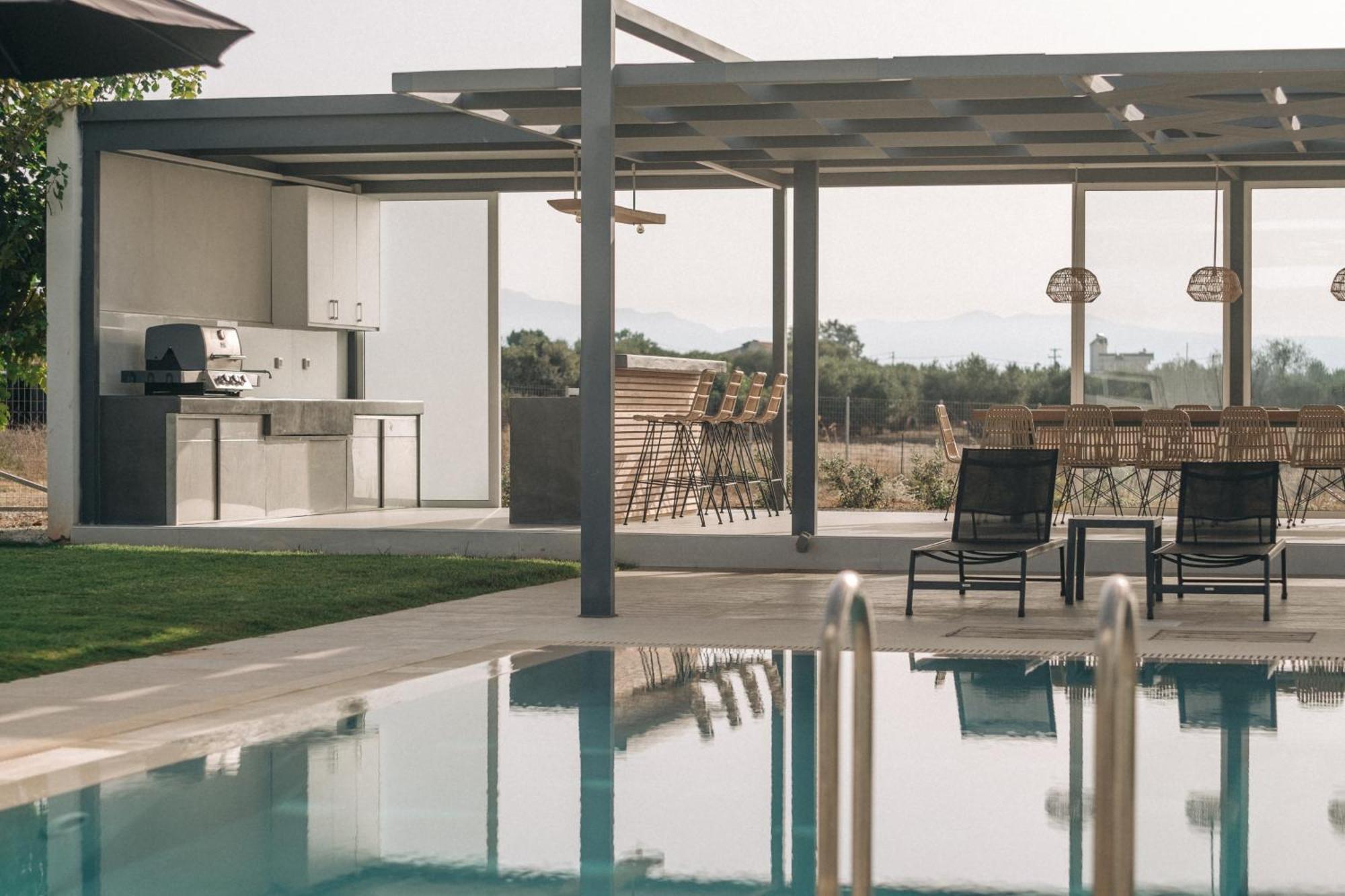 Helios A Modern Large Villa With Private Pool Set In A Quiet Location Stavros  Luaran gambar